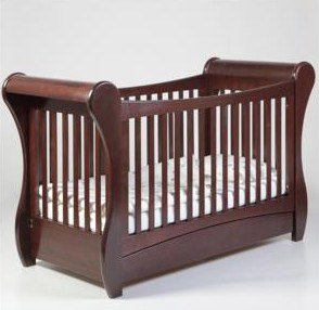 特洛伊嬰兒床帶抽屜胡桃色