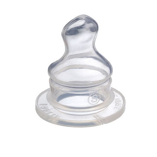 華林貝比矯齒型標(biāo)準(zhǔn)口徑硅膠奶嘴(L孔)