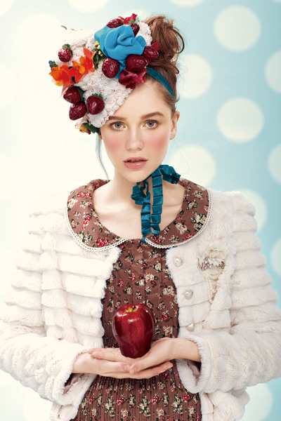 38周米白色保暖仿皮草上衣