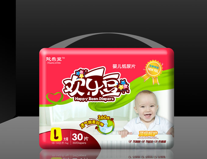 歡樂豆紙尿片棉L號(hào)