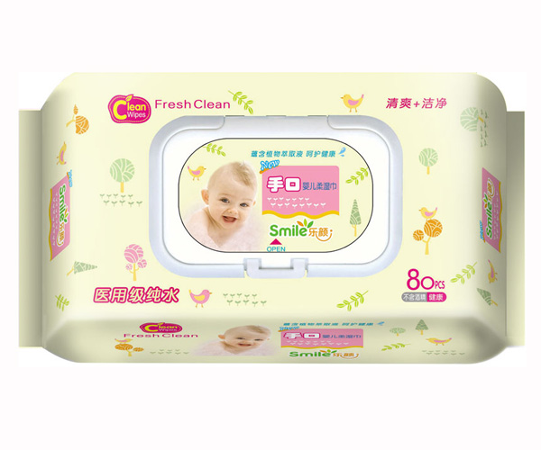 樂顏手口嬰兒柔濕巾帶蓋