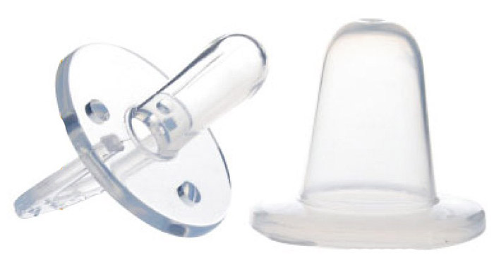 可愛小鴨全硅膠櫻桃型安撫奶嘴