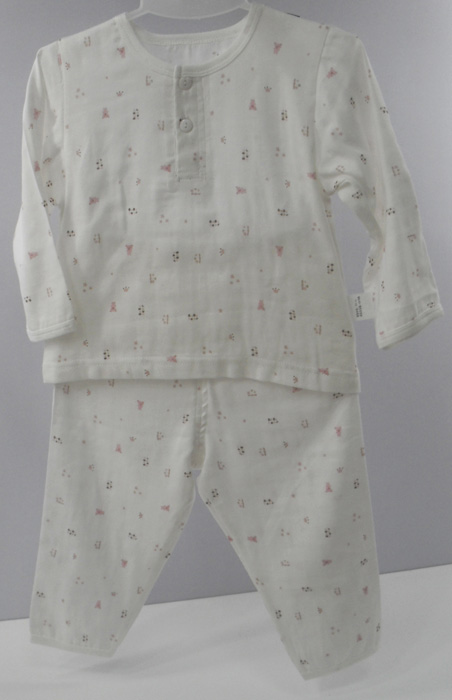 娃愛的蓓蓓圓領長袖內衣套裝