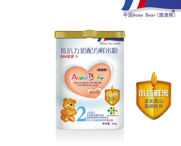 澳澳熊DHA胡蘿卜奶配方鮮米粉