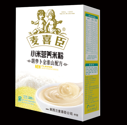 麥喜臣小米營養(yǎng)米粉胡蘿卜金淮山配方盒裝