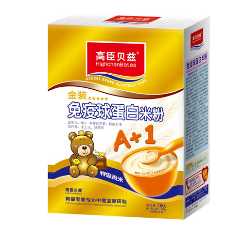 高臣貝茲金裝免疫球蛋白米粉260g