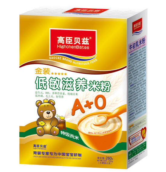 高臣貝茲金裝低敏滋養(yǎng)米粉260g