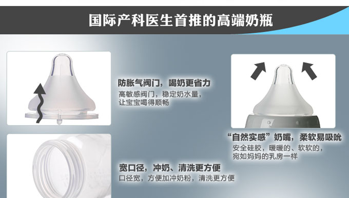 AD308 309寬口徑PP奶瓶