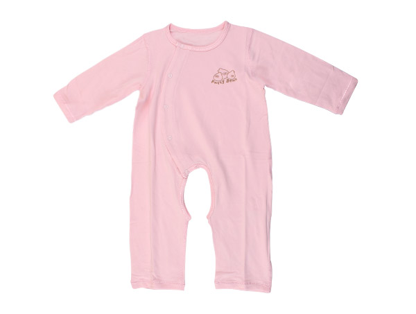 肥仔豆長袖開檔連體衣