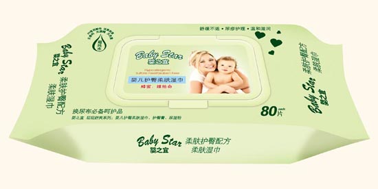 嬰之?huà)蓩雰鹤o(hù)臀配方柔膚濕巾(80片)