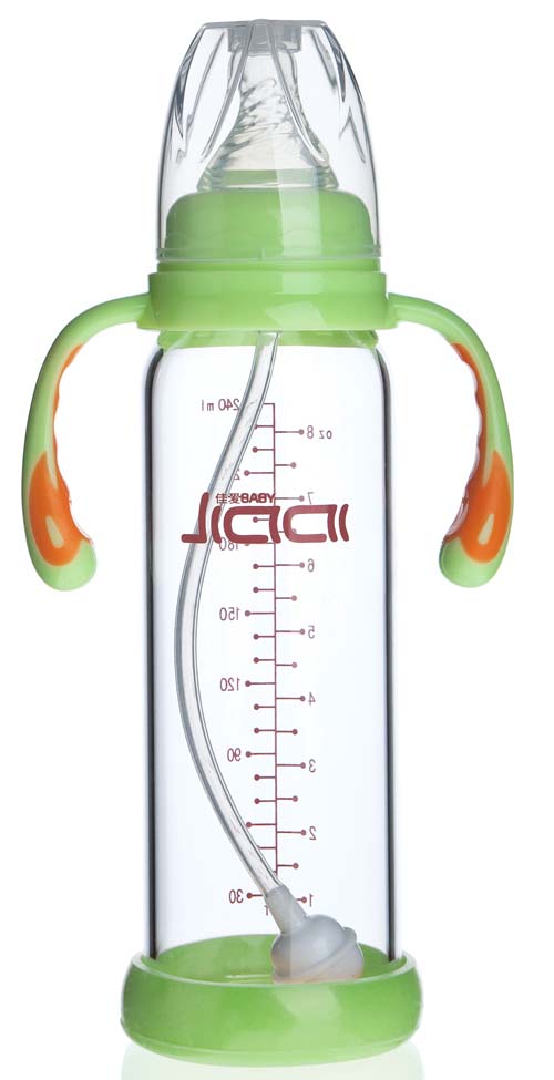 佳愛(ài)防摔晶鉆玻璃奶瓶(標(biāo)準(zhǔn)口徑)240ml