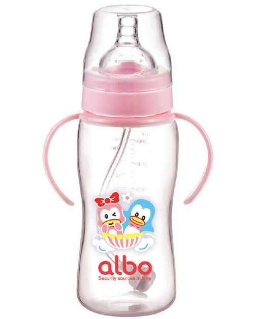 愛樂寶PP自動奶瓶300ml粉色