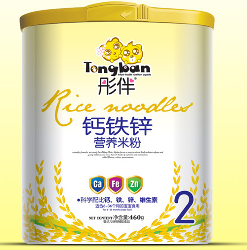 彤伴鈣鐵鋅營(yíng)養(yǎng)米粉桶裝2段