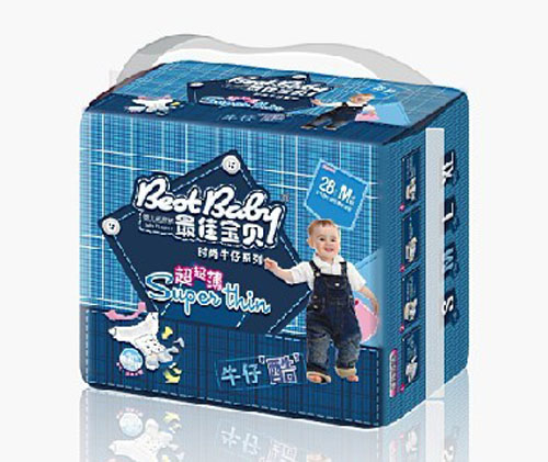 寶貝時尚牛仔紙尿褲M碼