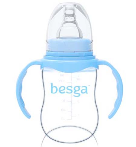 貝仕嘉標(biāo)口弧身玻璃奶瓶120ML