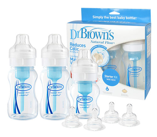布朗博士2大1小寬口PP奶瓶套裝