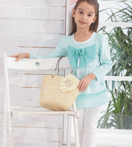 威斯米甜美襯衫藍(lán)色春