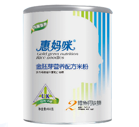 惠媽咪鱈魚鈣鐵鋅金胚芽米粉2段