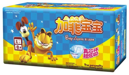 加菲寶寶超炫吸絲薄嬰兒紙尿褲XL碼8片