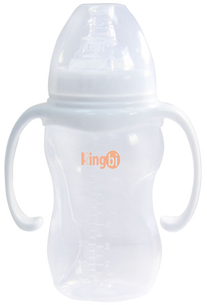 健貝寬口雙柄嬰兒PP奶瓶240ml