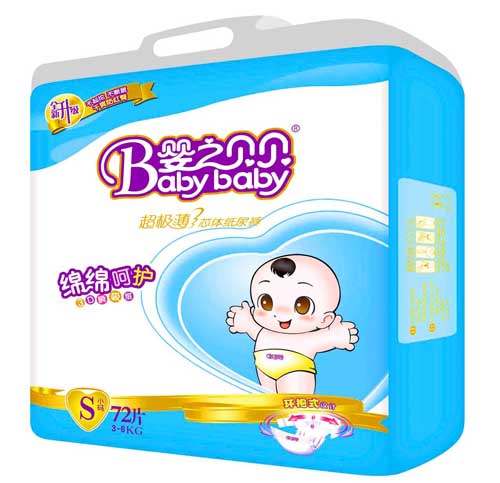 嬰之貝貝超極薄尿褲小號(hào)72片