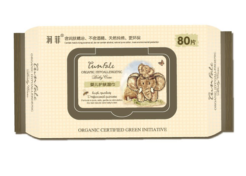 潤菲嬰兒護膚濕巾80片裝
