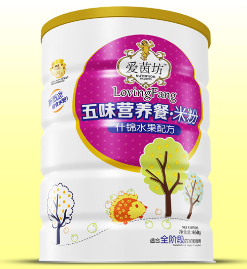 愛茵坊什錦水果五味營養(yǎng)餐米粉鐵聽