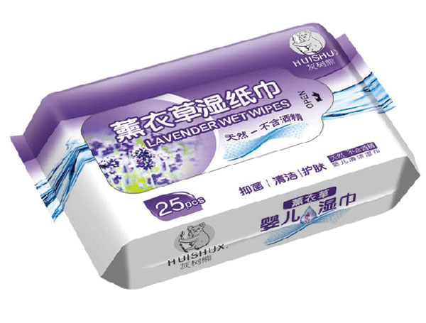 灰樹熊薰衣草濕紙巾25片裝