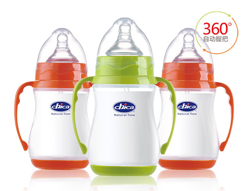 積高寬口徑感溫PP奶瓶250ml