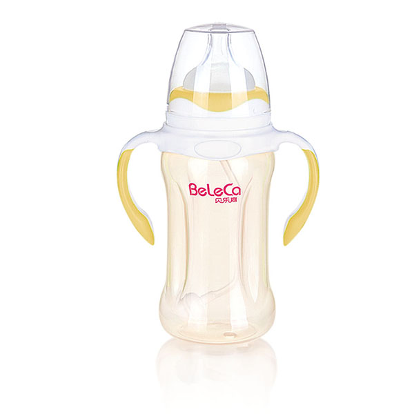 貝樂嘉黃白兩色雙柄嬰兒全自動(dòng)奶瓶