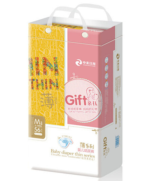 親撫薄系列嬰兒紙尿褲M碼56片大包