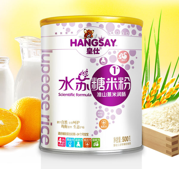 皇仕淮山薏米潤(rùn)腸水蘇糖米粉