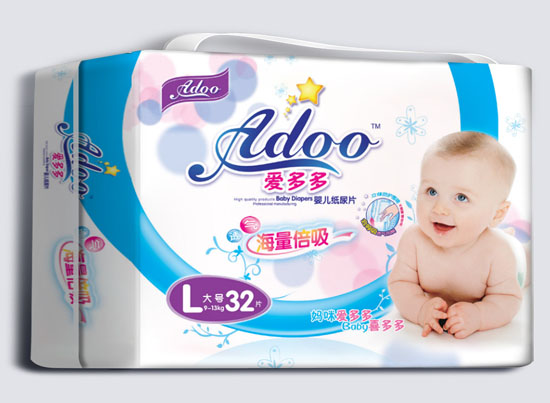 愛多多海量倍吸嬰兒紙尿片L碼32片
