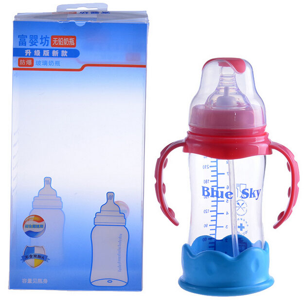 富嬰坊防爆嬰兒玻璃奶瓶240ML
