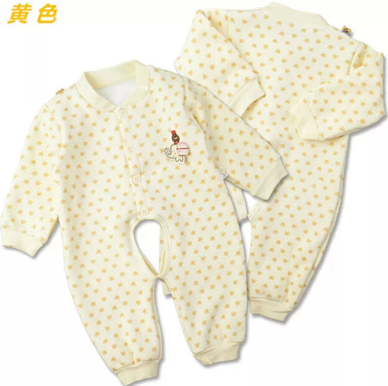 圣嬰島嬰兒黃色連體衣