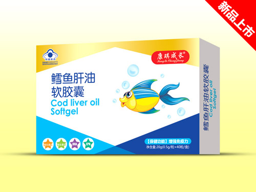 愛(ài)茵坊軟膠囊盒裝鱈魚(yú)肝油