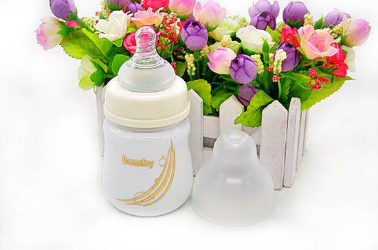 貝斯比玲瓏瓷異形寬口自動奶瓶120ML