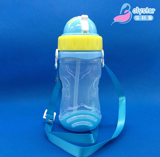 保利星330ML藍(lán)色帶背帶水杯