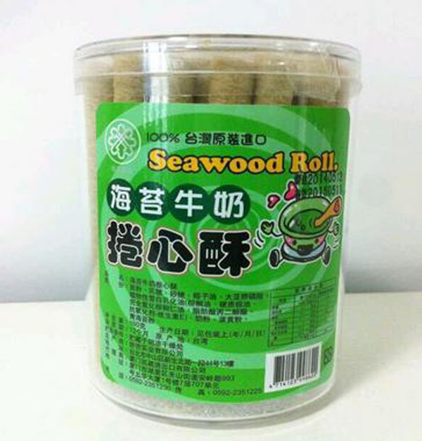 僑芳海苔牛奶卷心酥