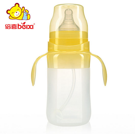 倍喜寬口徑硅膠奶瓶220ml