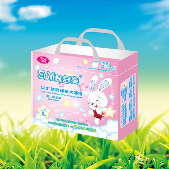 舒嬰360°貼身環(huán)抱大腰圍嬰兒紙尿褲L碼