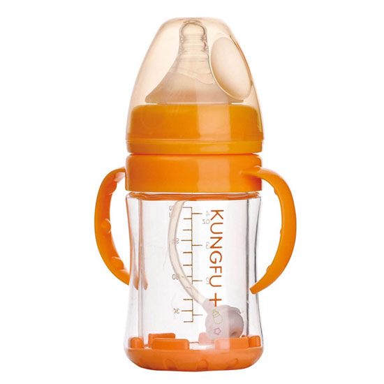 功夫?qū)氊惥с@玻璃寬口安全自動小奶瓶