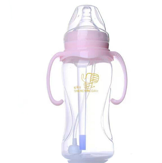 圣嬰島嬰兒防脹氣奶瓶粉色