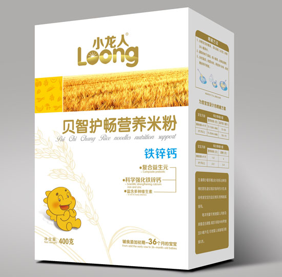 小龍人鐵鋅鈣貝智護(hù)暢營養(yǎng)米粉盒裝