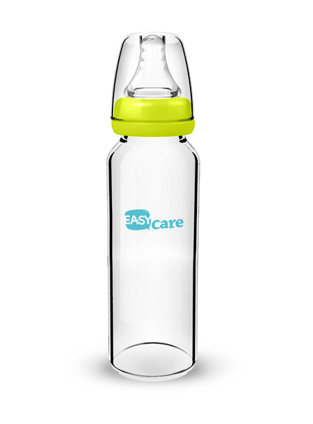 伊斯卡爾240ml玻璃標(biāo)準(zhǔn)口徑奶瓶(綠)