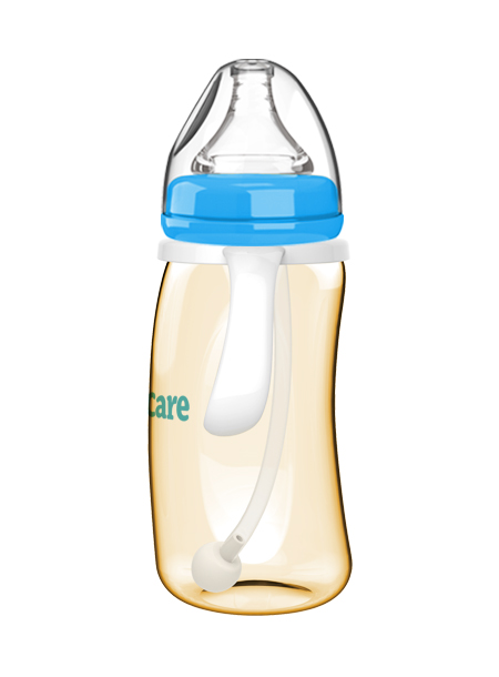 伊斯卡爾260mlPPSU企鵝自動哺乳瓶(藍(lán))