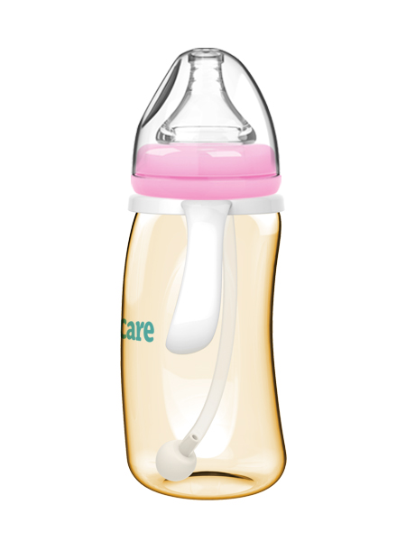 伊斯卡爾260mlPPSU企鵝自動(dòng)哺乳瓶(紅)