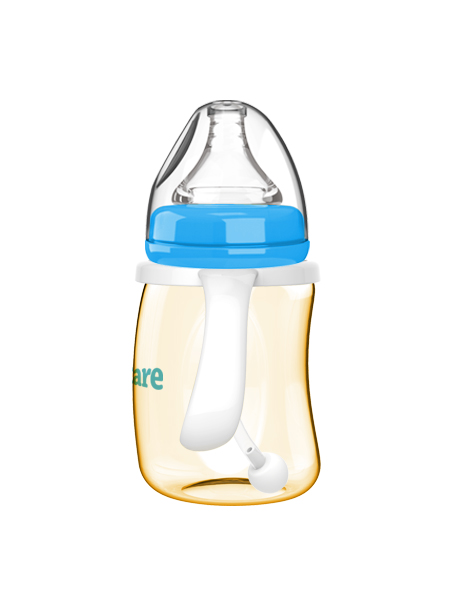 伊斯卡爾180mlPPSU企鵝自動哺乳瓶(藍)