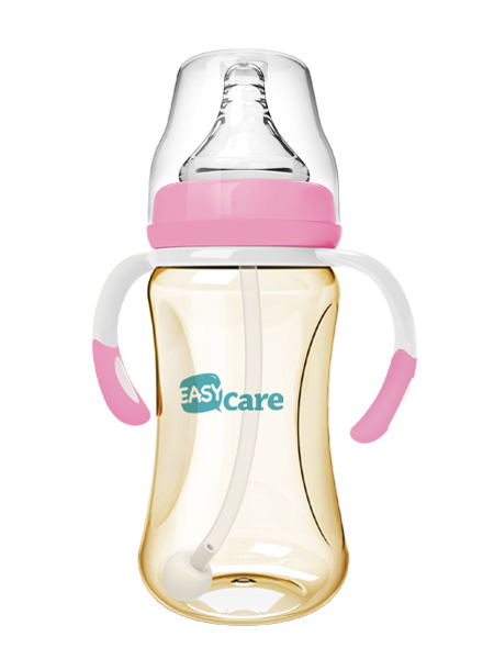 伊斯卡爾240mlPPSU自動寬口徑奶瓶(紅)