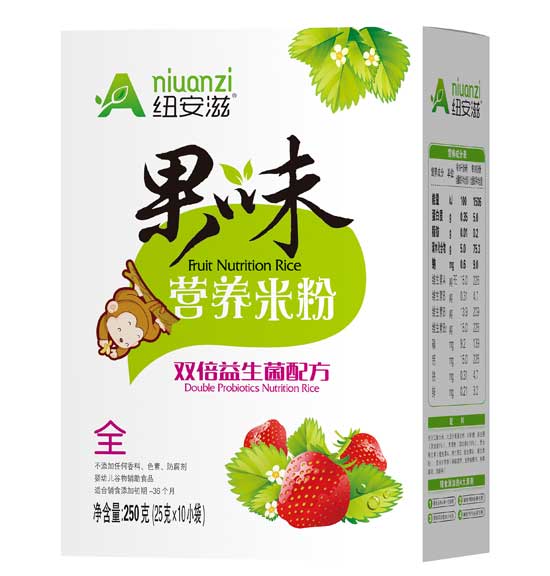 紐安滋雙倍益生菌配方果味營養(yǎng)米粉(盒)